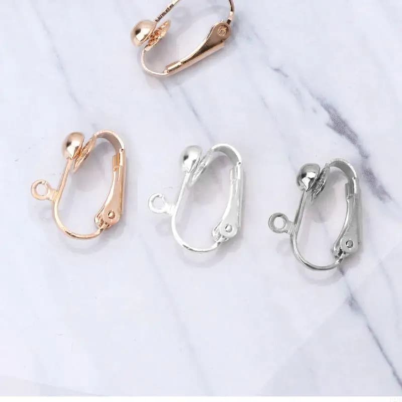 10 Pezzi Convertitore Clip per Orecchini a Clip Componenti Risultati per Creazione Gioielli per Orecchie Non Forate Oro