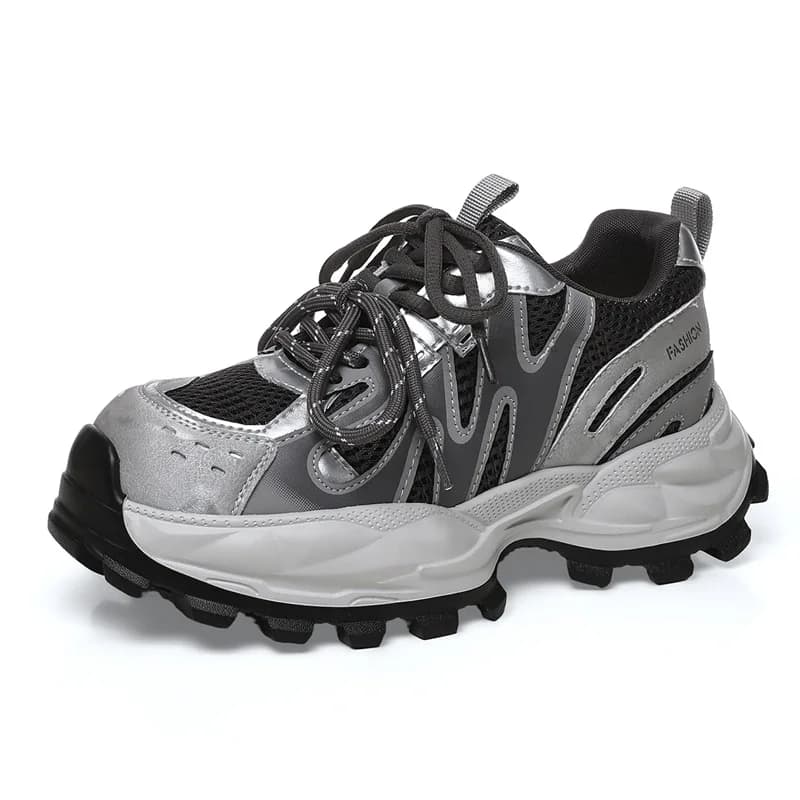 Mesh Chunky Sneakers Women Breathable Platform Shoes Female Light Women's Tennis Shoes Deals High Heels Ladies Casual Sneakers