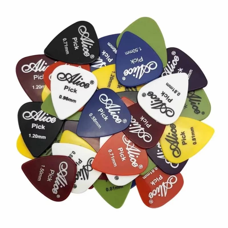 10/30/50/60/80 pezzi Plettri per chitarra multicolore Plettri per chitarra in plastica ABS Premium per chitarre elettriche acustiche Basso o Ukulele