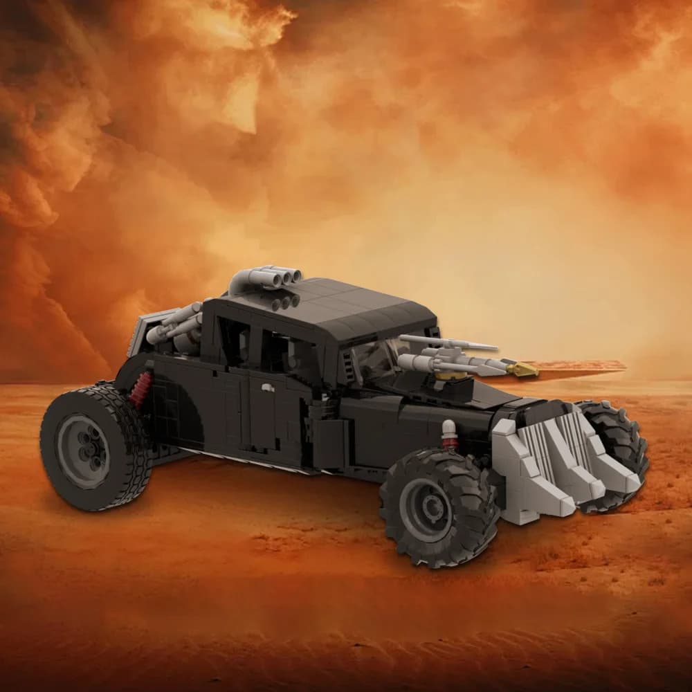 Gobricks MOC Mad Max Irritable Carro Nero Building Blocks Modello Film Mad Max Fury Dea Carro Modificato Mattoni Giocattoli Regali