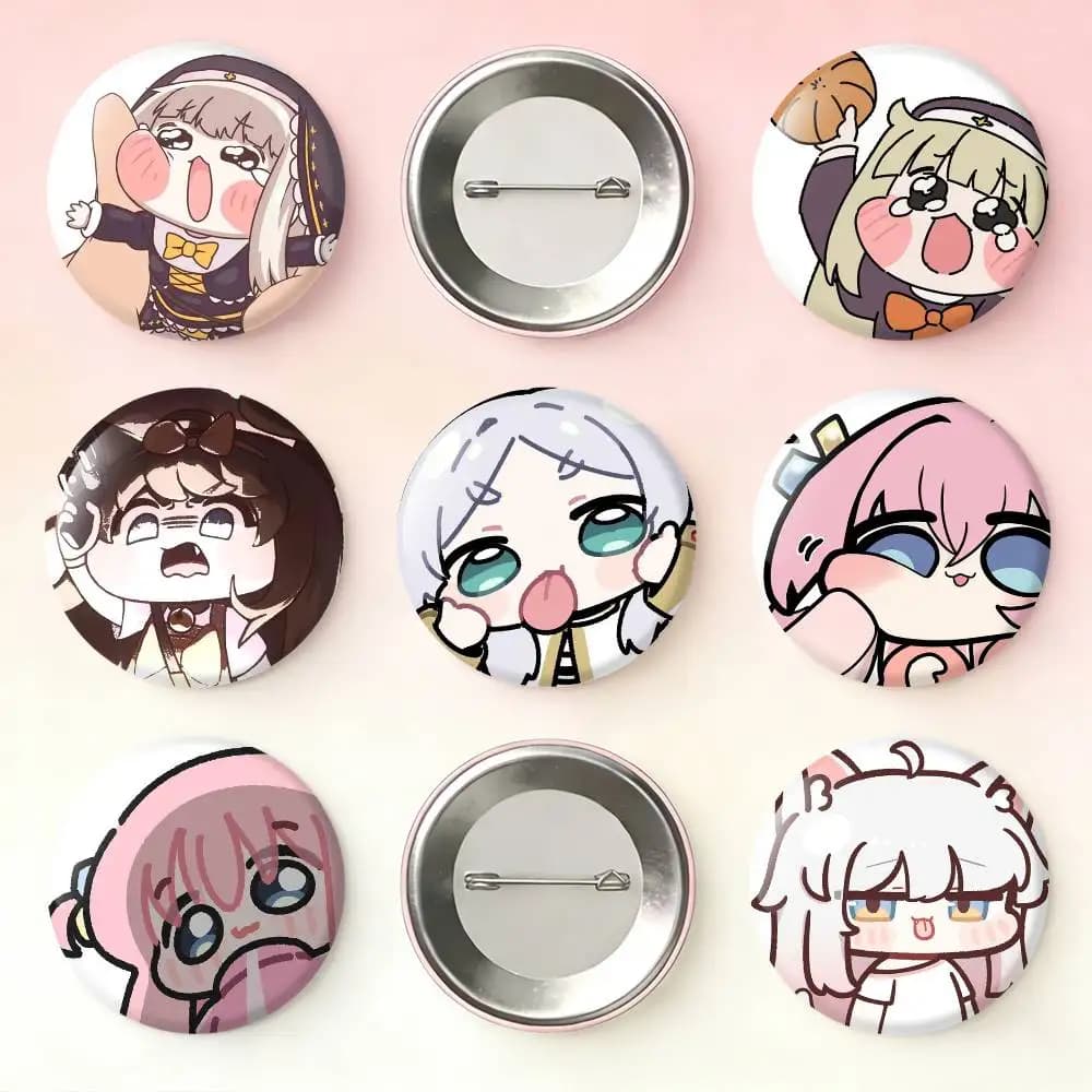 Distintivi Trickcal Chibi Go G-Game Rotondi da 25, 32, 44, 58, 75 mm per Fan, Regali per Amici, Spilla, Souvenir