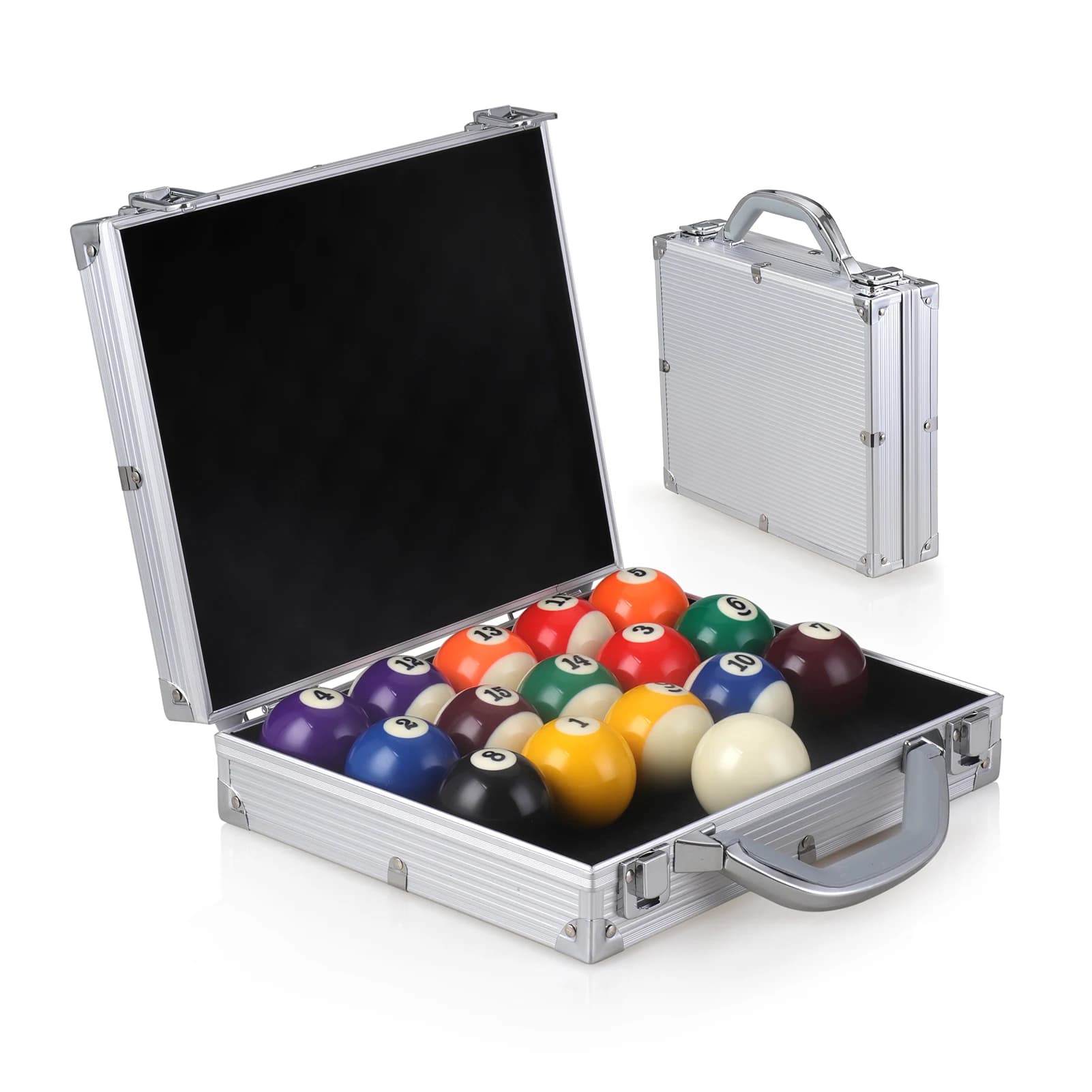 16/22 palle Snooker palle da biliardo scatola di immagazzinaggio piscina custodia per il trasporto accessorio con maniglia per il trasporto attrezzatura da biliardo