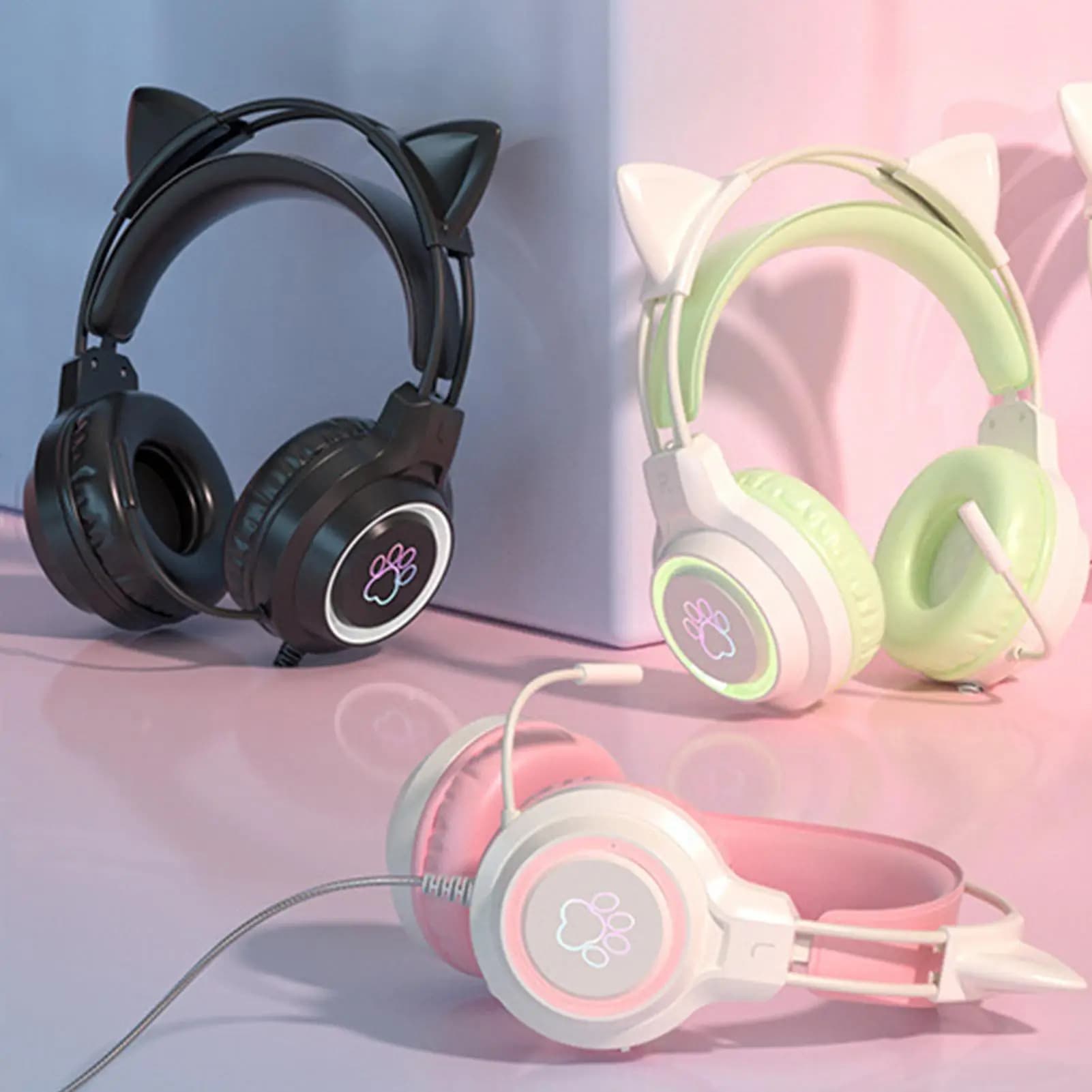 Cuffie cablate con cancellazione del rumore con microfono Gioco che suona cuffie per computer per ascoltare musica, chiamate telefoniche, studiare a casa