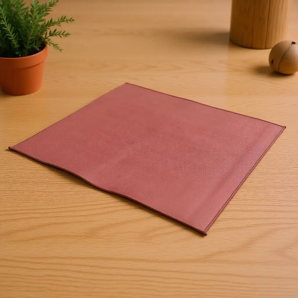 Tappetino quadrato per tavolo da mahjong da 70 cm/27,5 pollici, ispessito, antiscivolo, con riduzione del rumore, per giochi di carte e tessere, copertura protettiva per piano del tavolo, colore marrone.