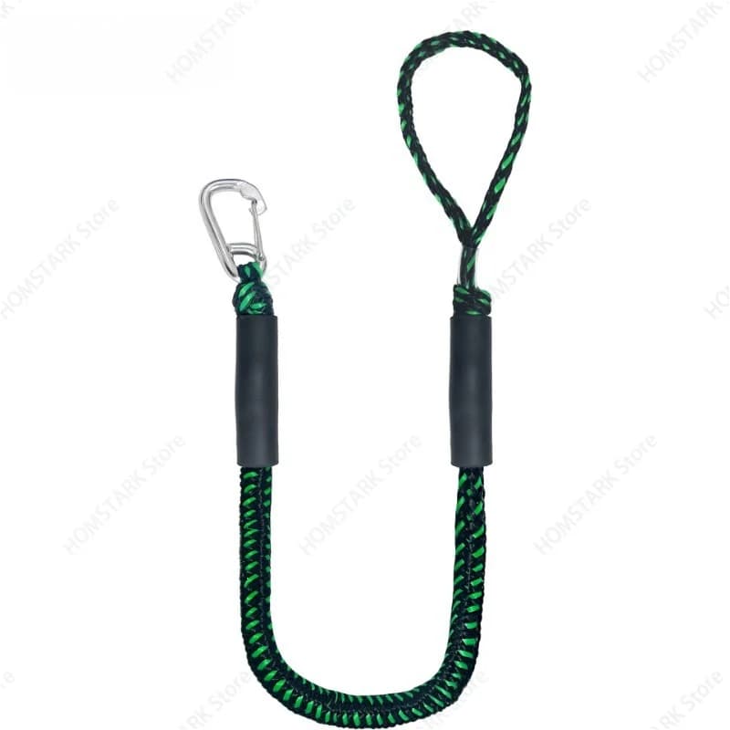 Boat Elastic Mooring Rope with Hook, Bungee Dock Line for Yacht, Inflatable Boat, Jet Ski, Outdoor Marine Docking Equipment