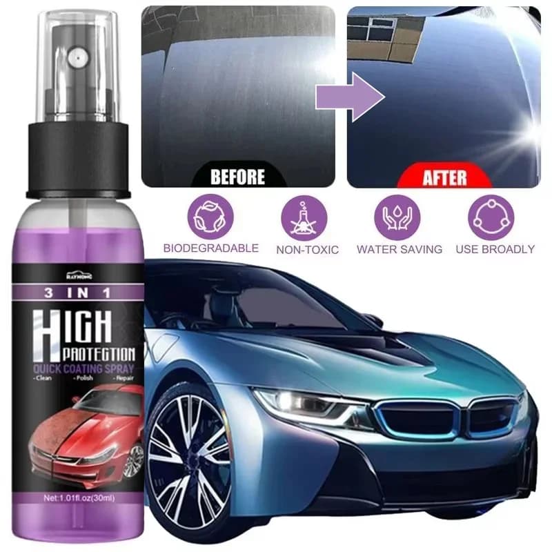 3 in 1 rivestimento ceramico per auto vernice spray rimozione riparazione graffi auto Nano alta protezione pulizia rapida lucidatura spruzzatura ceretta
