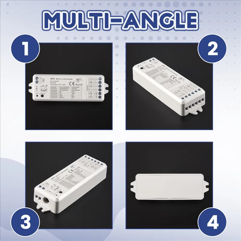 LICE-Tuya Controller LED 5 in 1 Dimmer CCT RGBW RGBWWW RGBCCT Strip Smart Life Wifi 2.4G RF Remote Control 12-24V WT5