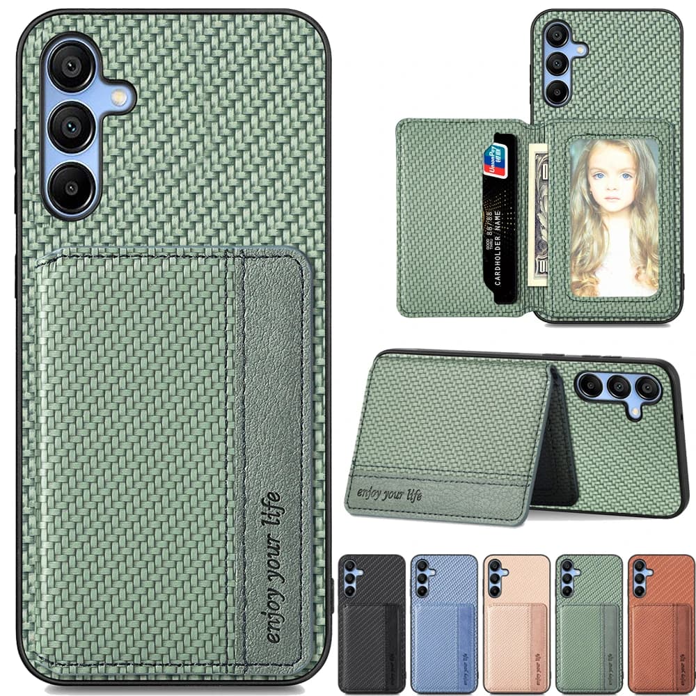 Custodia a Portafoglio in Pelle RFID per Samsung Galaxy A07 A17 A37 A57 A56 A36 A16 A06 A05 A15 A35 A55 A14 A24 A54 A53 A23 5G 4G Cover Posteriore