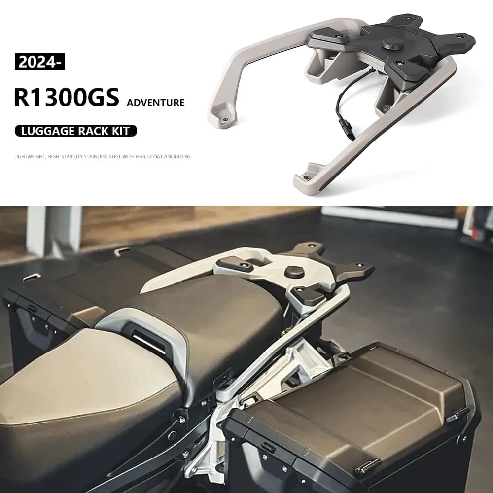 Portapacchi Posteriore Moto per BMW R1300GS ADV R1300GSA R 1300 GS Adventure 2024 2025 - Supporto Stabile per Bauletto e Contenitori