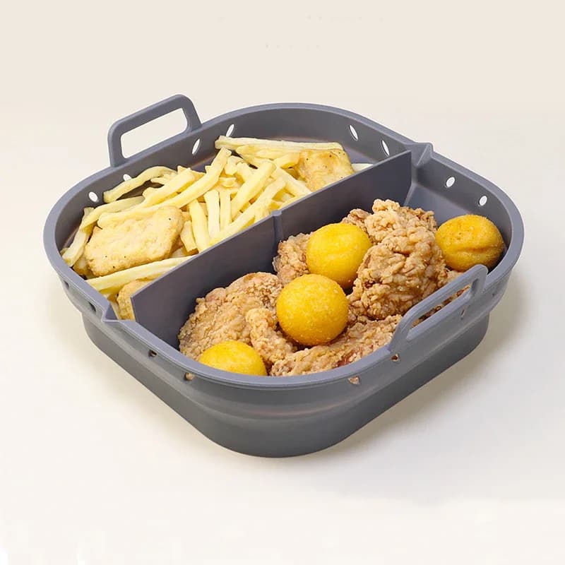 Silicone Air Frying Sheet Silicone Reusable square basket Silicone Frying Machine Pen for Air Frying Machines Easy to Clean for Air Frying Machine from 5.8 to 8 Qt