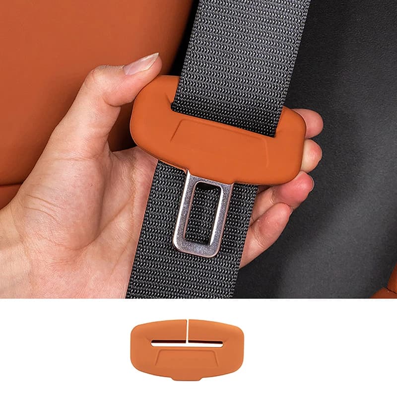 2 Pieces Covers Buckle Safety Belt Rubber Anti-scratch, Universal Protection for Auto Buckles, for SUV and Berlin