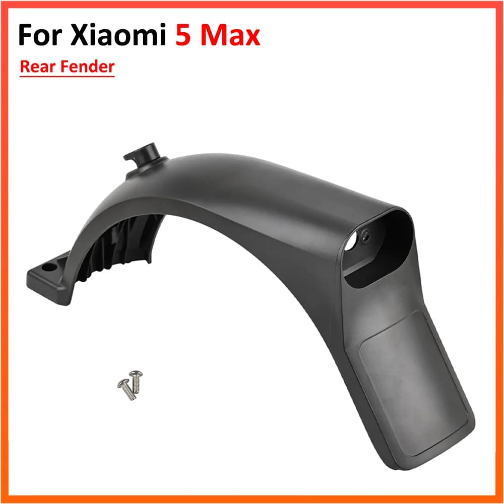 Electric Scooter Rear Fender for Xiaomi 5 Max Mudguard Splash Protector Shield with Mounting Screws and Hook