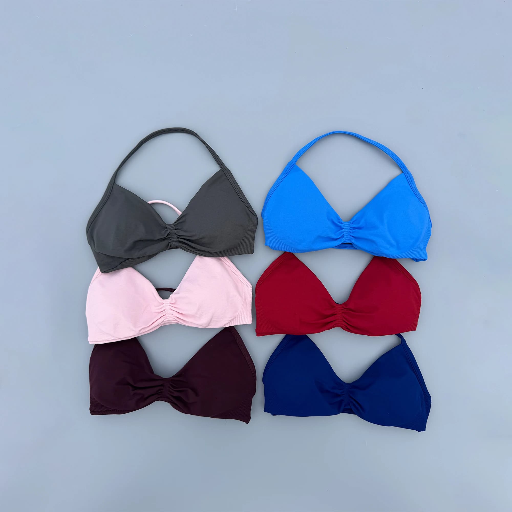 Reggiseno Sportivo AURA SHARK con Spalline, Senza Cuciture, Push-Up Imbottito, Antiurto, per Yoga, Palestra, Pilates, Fitness, Abbigliamento Sportivo
