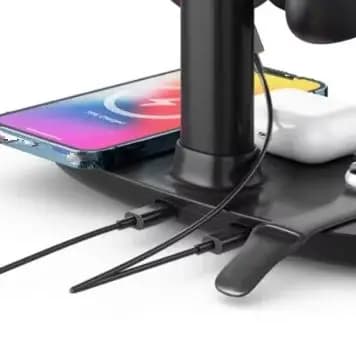 15W 4 In 1 Wireless Charging Induction Charger Stand For IPhone 13 12 Pro X XS Max XR 8 Airpods Pro Apple Watch Headphone Holder