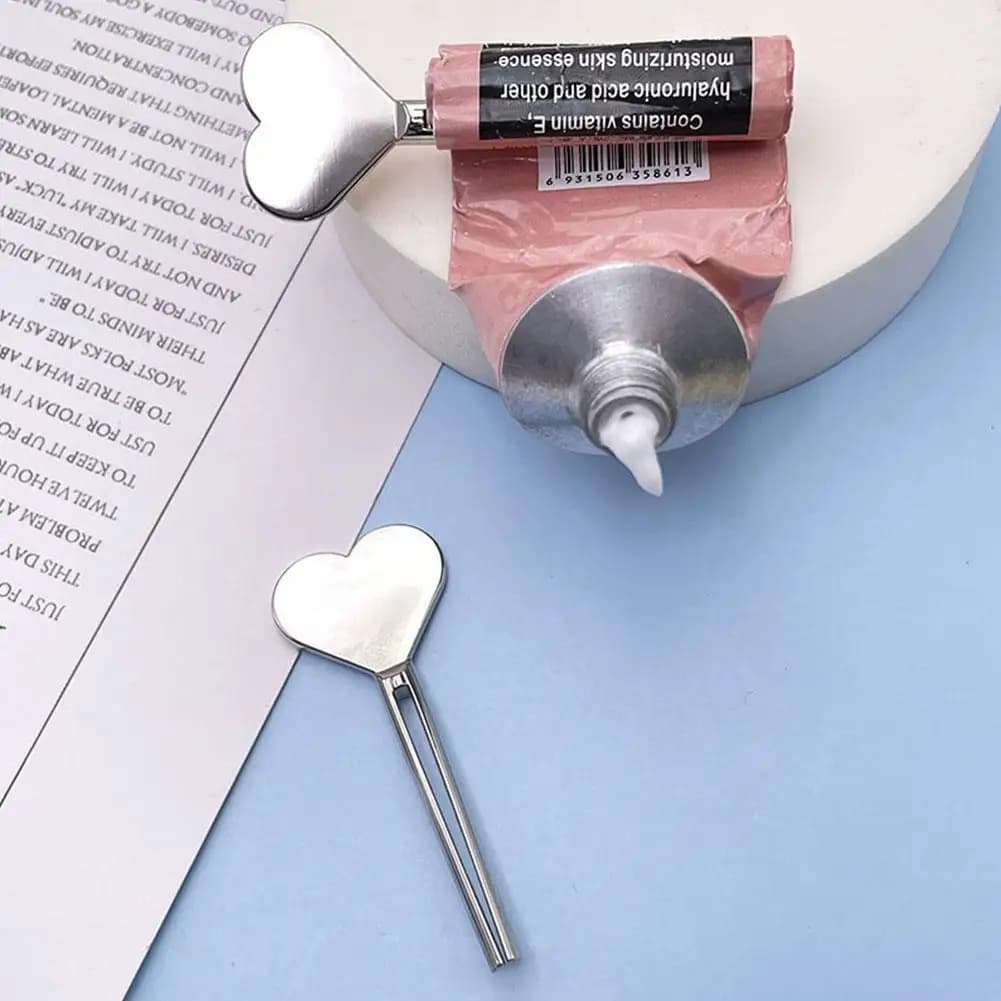 1 pz metallo manuale dentifricio spremiagrumi dispenser in acciaio inossidabile tubo spremiagrumi crema per le mani tubo chiave rullo accessori per il bagno