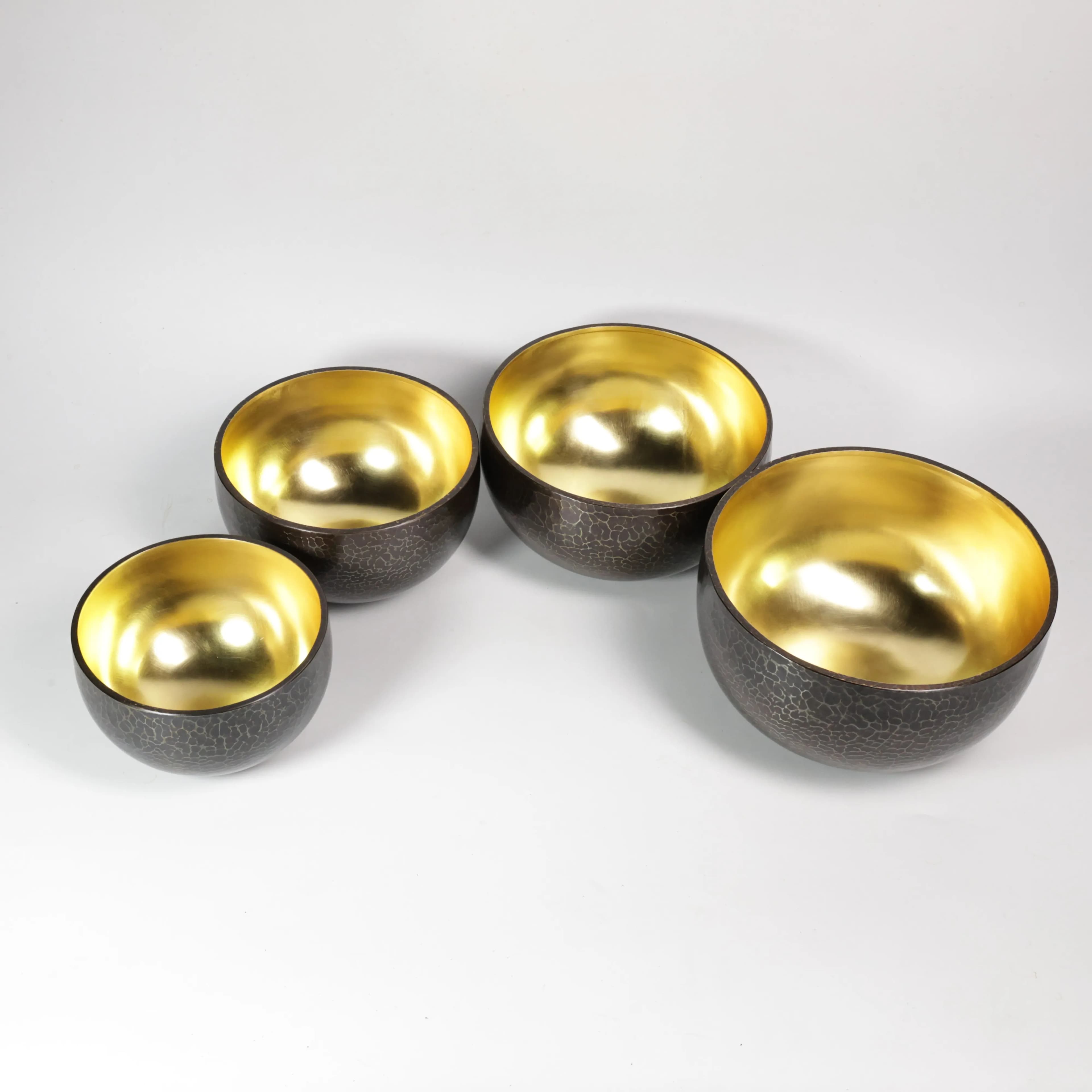 Modern Eco-Friendly Copper Singing Bowl 4 Sizes Available Healing Desk Decor for Office & Zen Space
