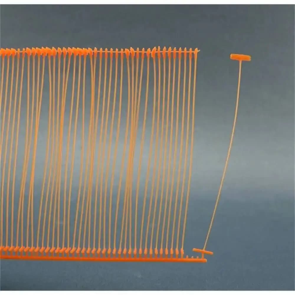 5000 pz "spesso" Arancione Tag Pistola Spille Ad Ago Pp Indumento Vestiti Calzino Cappello Bambola Prezzo Etichetta Tag di Fissaggio Segno Etichetta Titolare Tag Pin