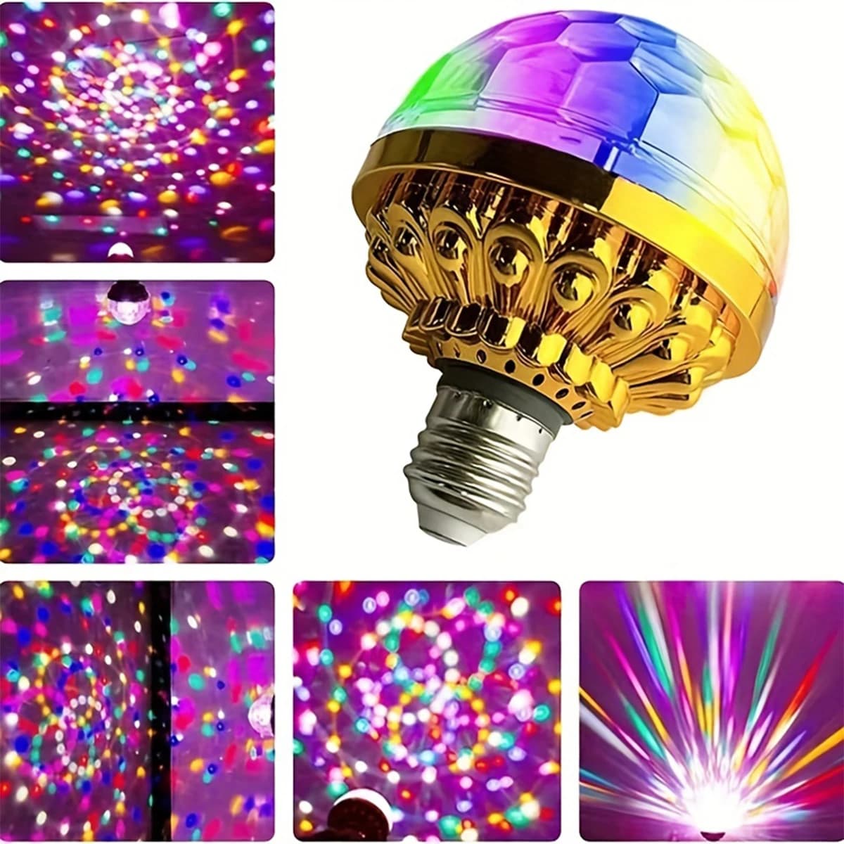 Lampadina E27 Stage Light RGB Small Magic LED lampada per proiettore a luce rotante per discoteca KTV Party Bar luci natalizie per matrimoni
