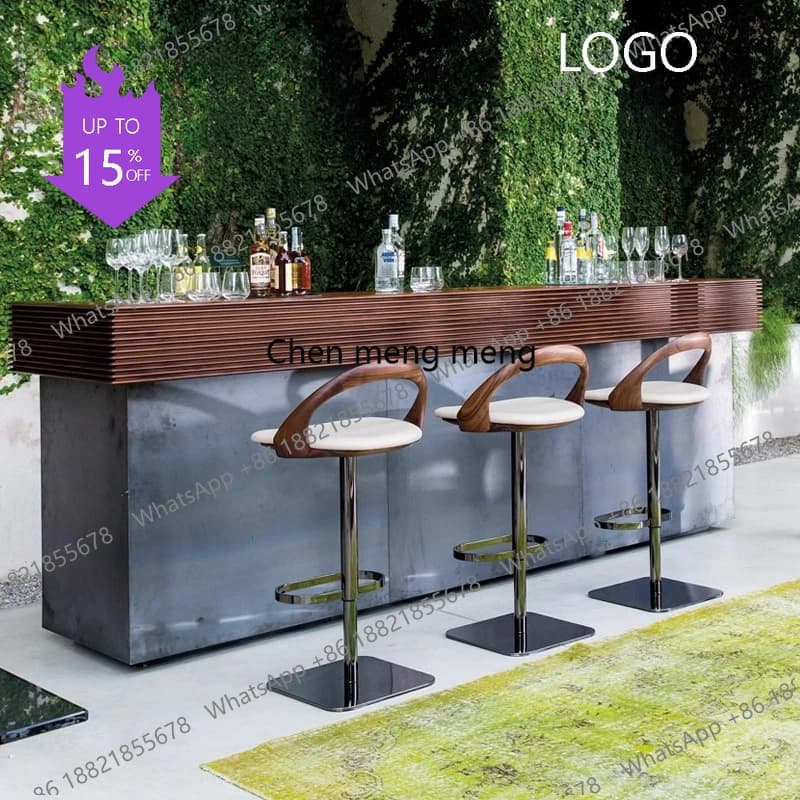 Sedie da Bar di Design in Pelle per Gaming, Sedie da Bar Moderne in Metallo per Esterni, Sgabelli a Dondolo Minimalisti, Arredamento di Tendenza
