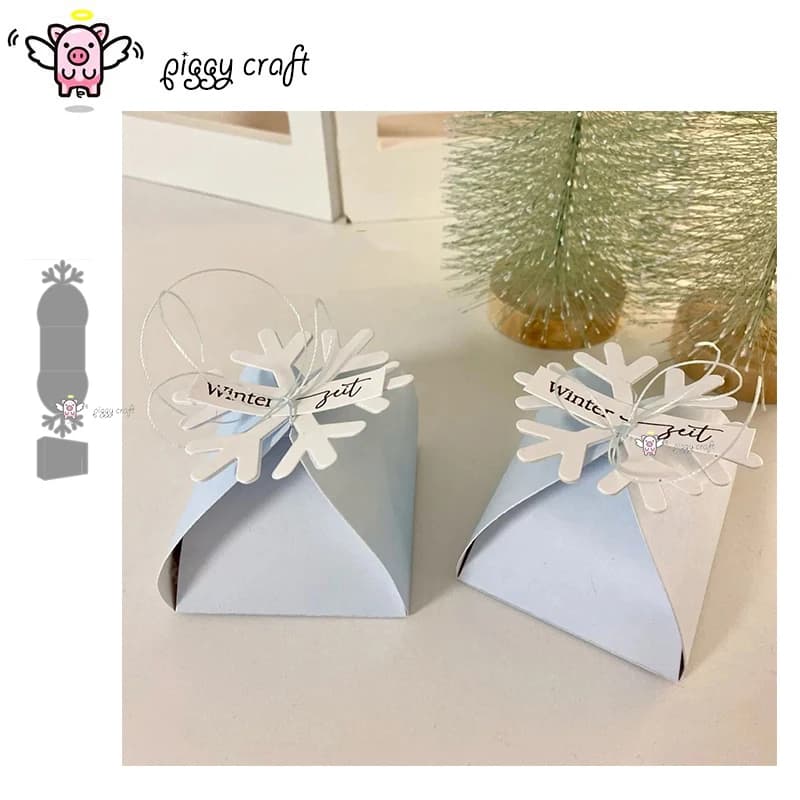 Piggy Craft metal cutting dies cut die mold New Snowflake box Scrapbook paper craft knife mold blade punch stencils dies
