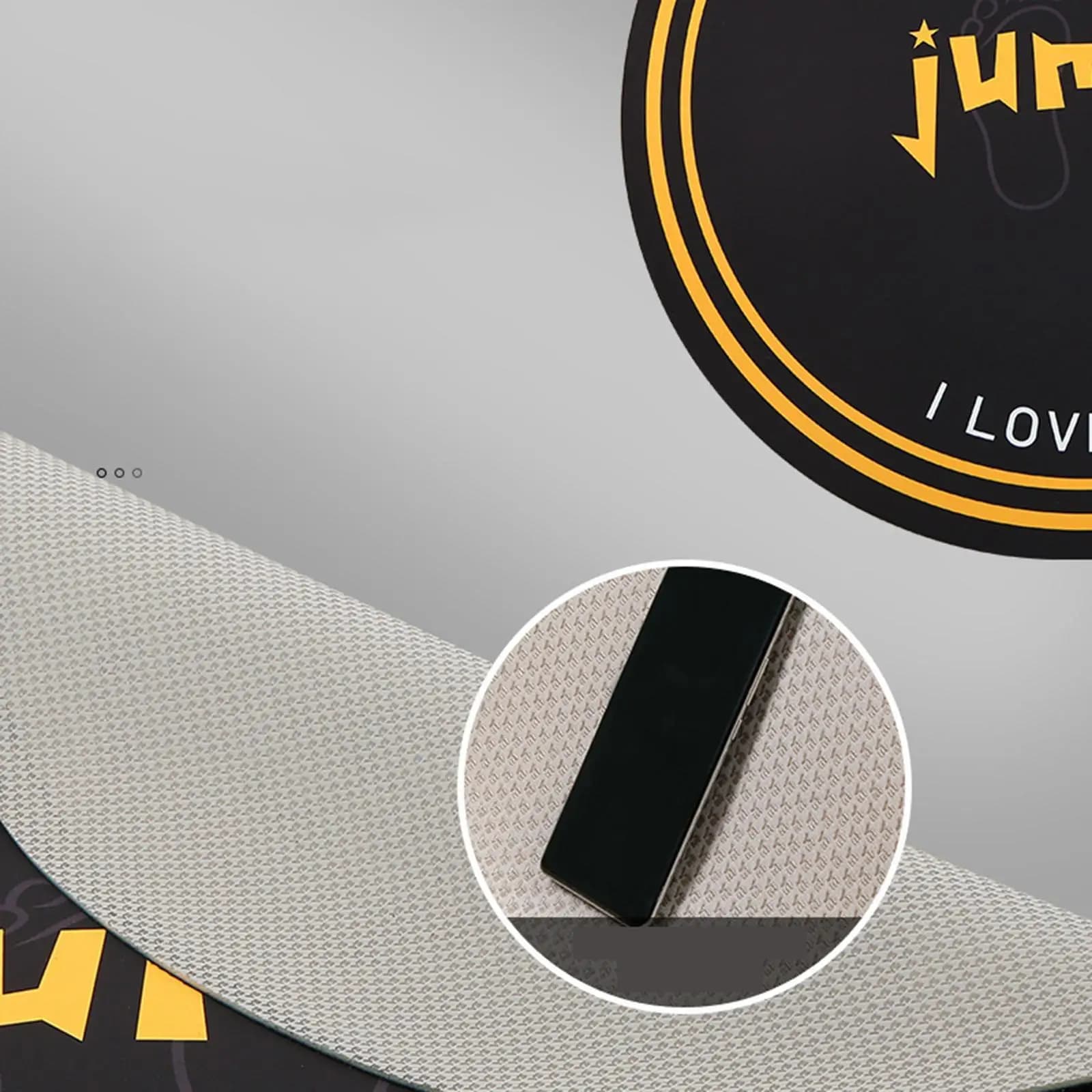 Jumping pad with rope, silent, PU and silicone, floor protection, jumping mat with rope