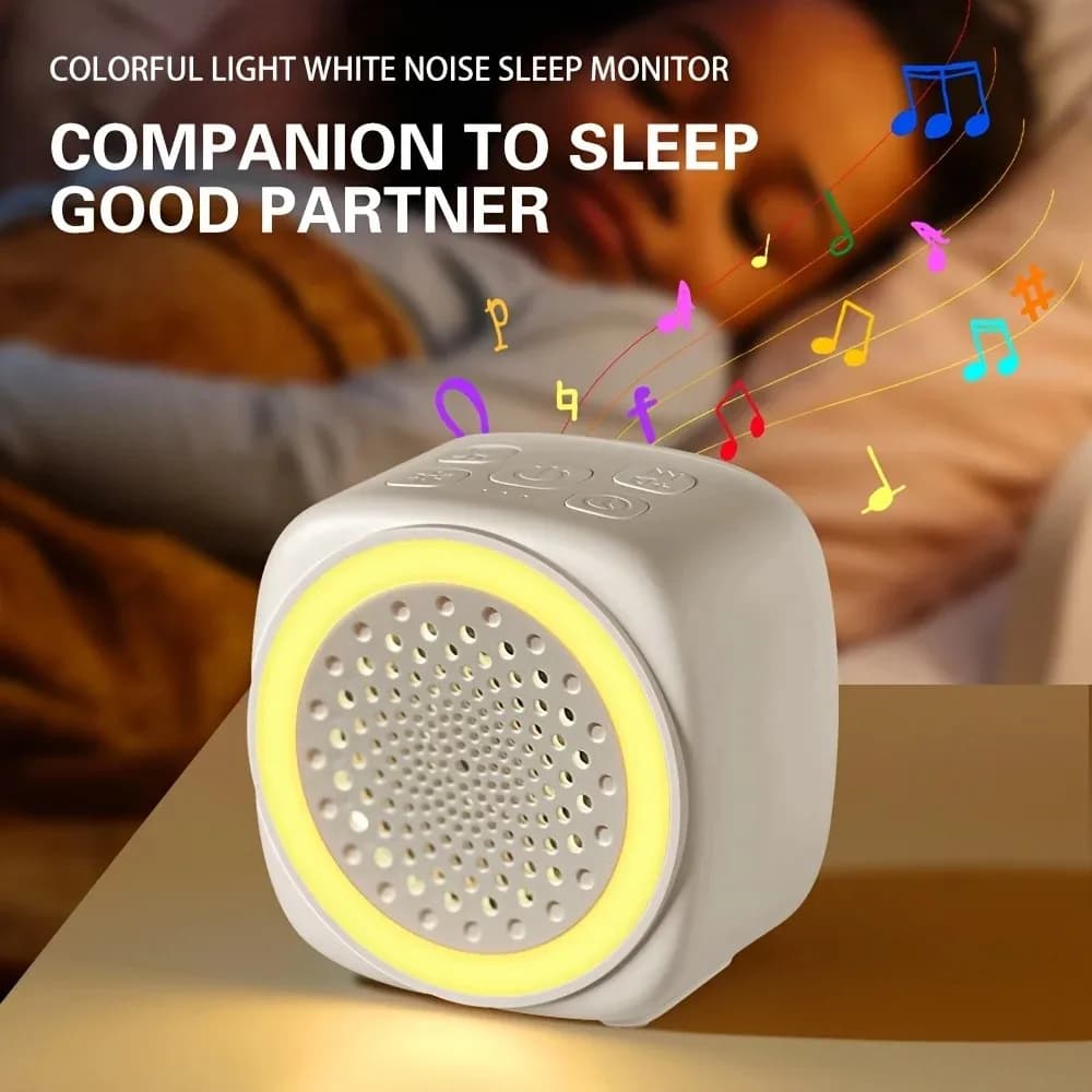 Baby Sleeping Macchina per il rumore bianco Aiuto automatico per il sonno con 26 musica rilassante Luce notturna per il sonno con rumore bianco per passeggino della camera da letto