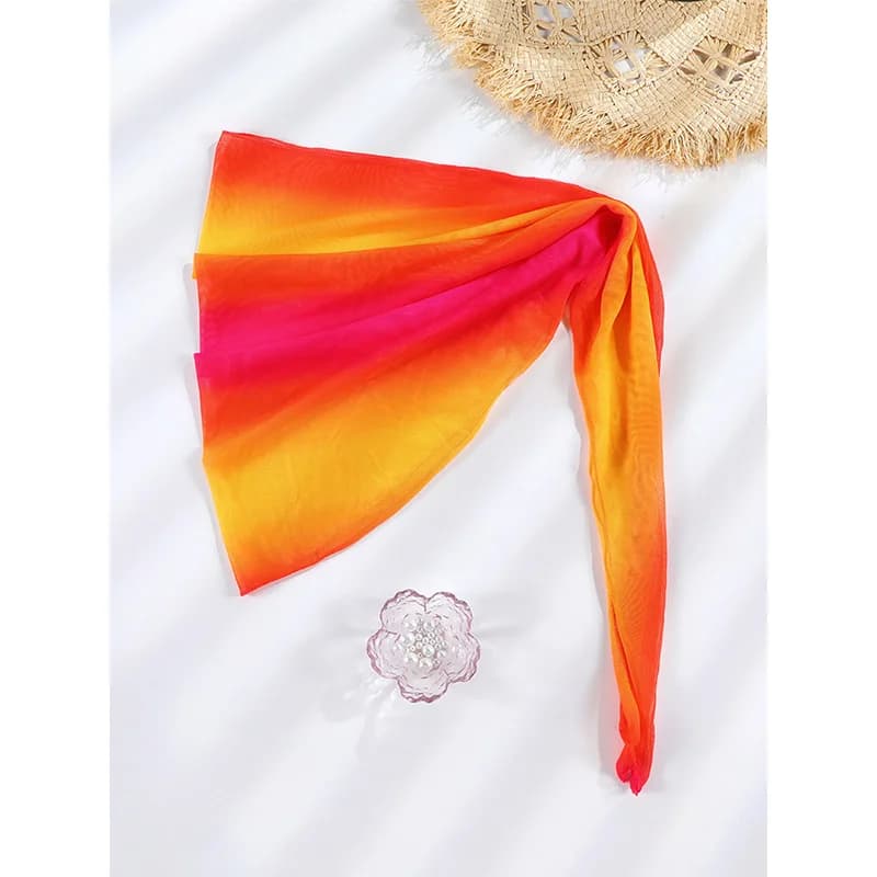 Rinabe Sexy Bikini 2026 Swimwear Sfumati Set Bikini Woman with Beach skirt Summer Clothing