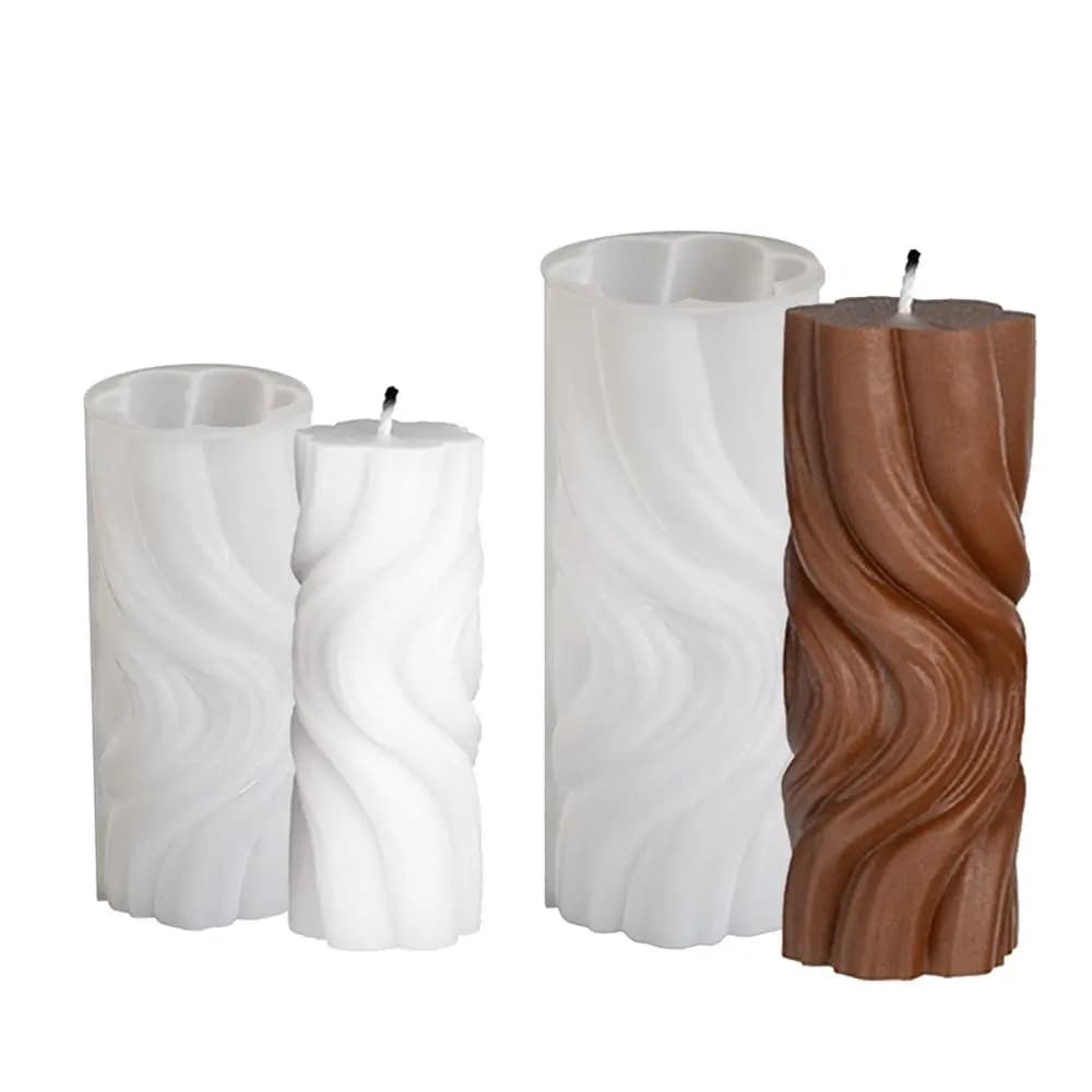 3D Water Wave Shape Candles Silicone Mold in Epoxy Resin, Resin and Flavoured Resin ♪