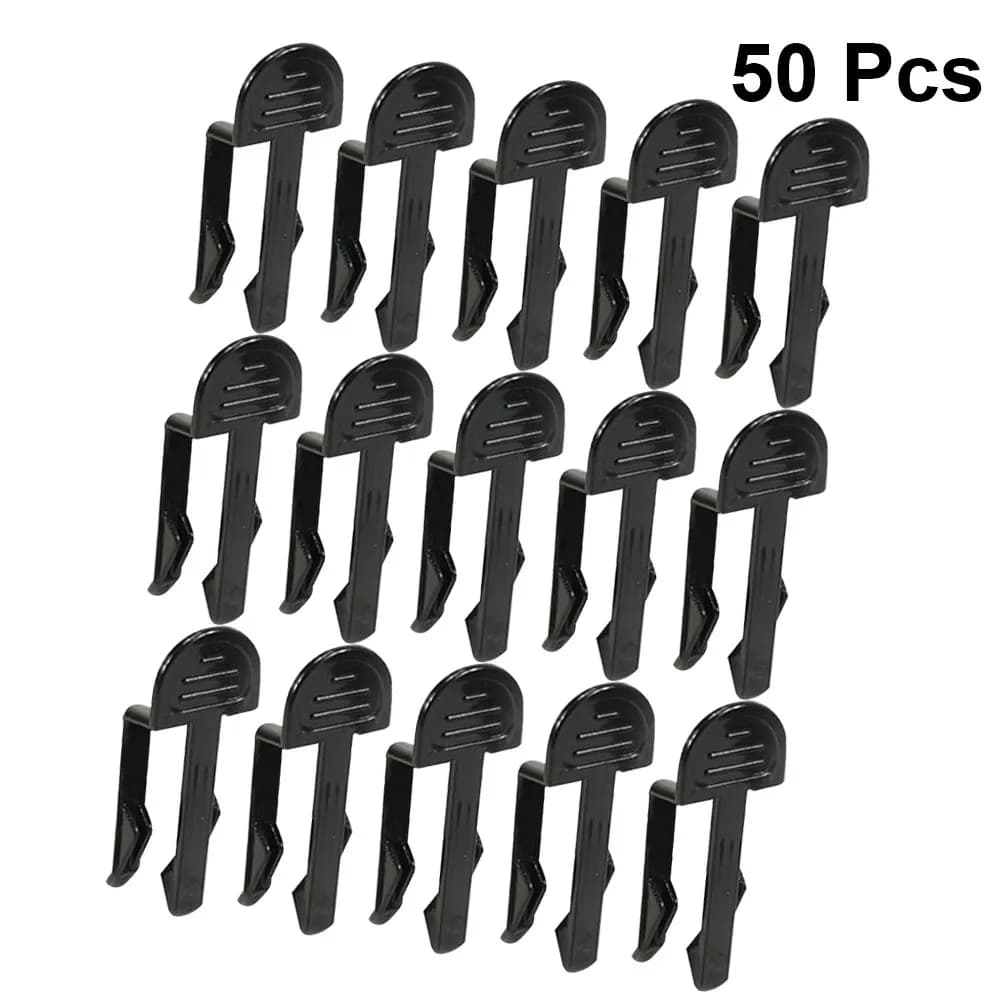50 Pezzi Clip per Sacchi della Spazzatura in Plastica Resistente, Morsetti per Sacchi per Rifiuti per una Fissaggio Sicuro sul Bordo del Contenitore, per Casa, Ufficio, Hotel, Ristorante