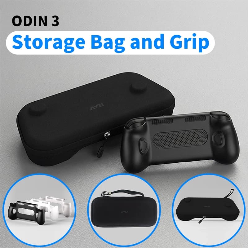 Custodia con impugnatura in TPU originale per AYN Odin 3, supporto e accessorio per console da gioco Odin 3