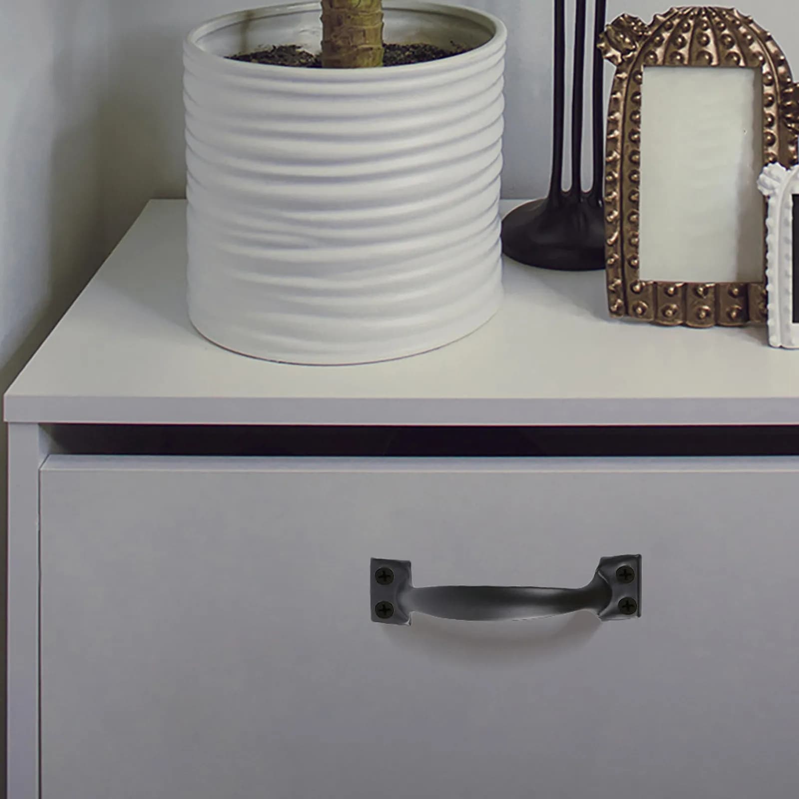 Maniglia per armadio nera da 8 pezzi, 6 pollici, stile contemporaneo, pomello per porta, per guardaroba, cassetti, mobili, ferramenta per interni