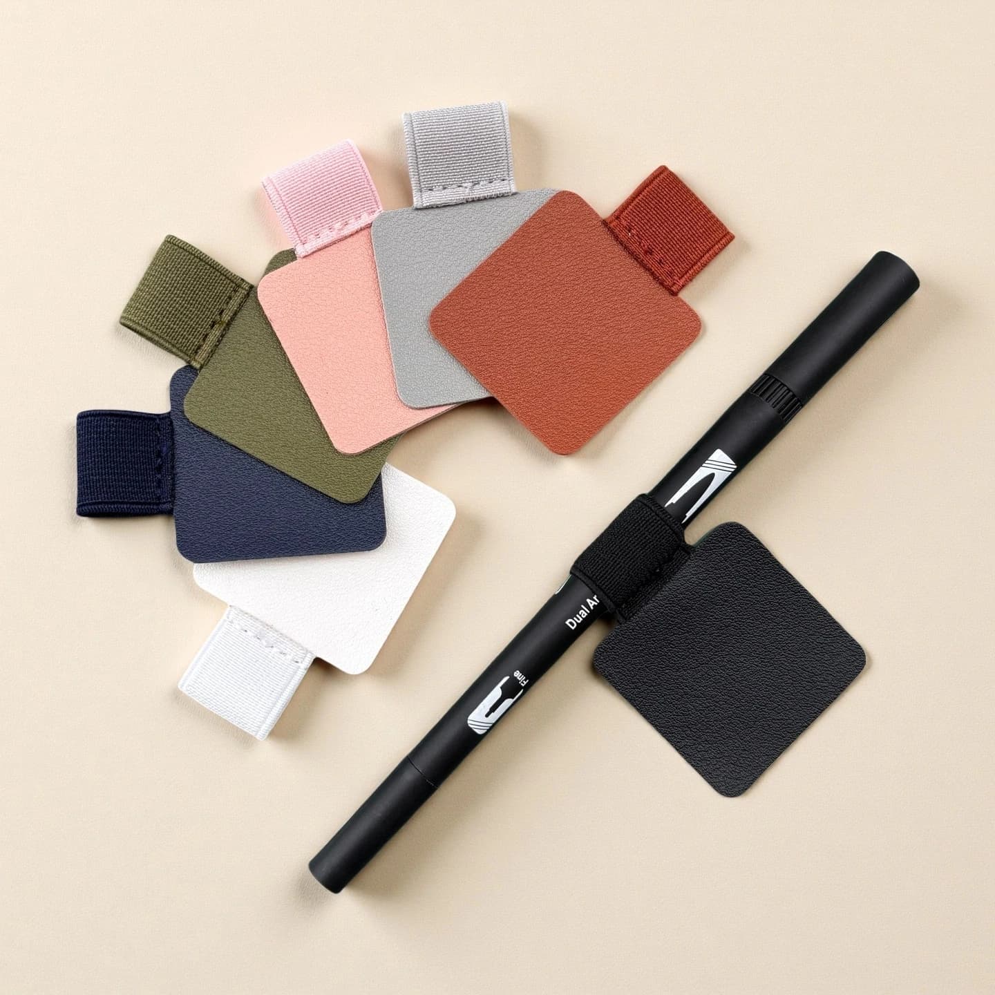 Confezione da 10 portapenne elastici per quaderni, diari, pianificatori, colori assortiti, materiale scolastico per ufficio