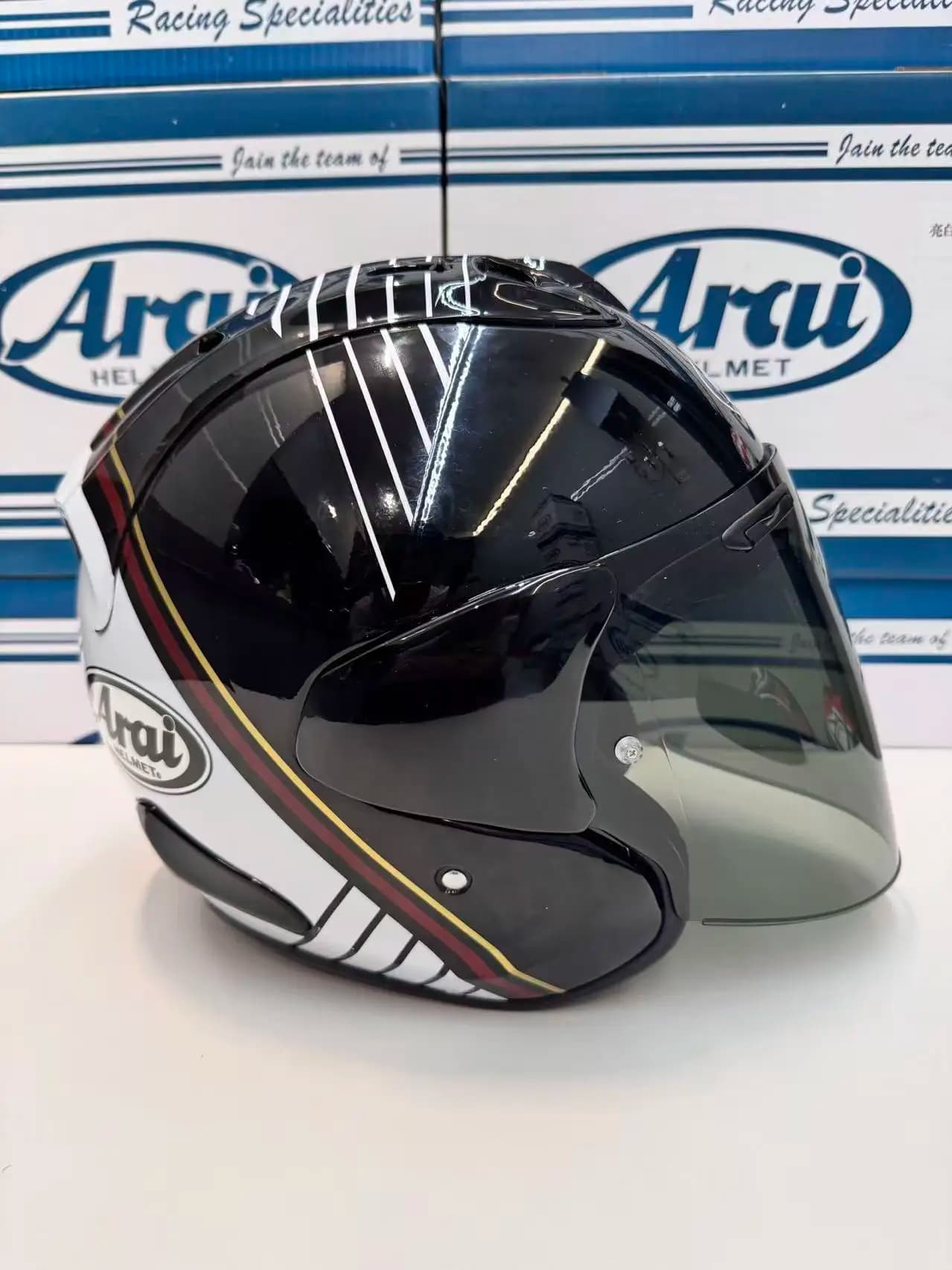 Casco Aperto VZ RAM VAS Temu Blanc 3/4 per Fuoristrada, Corse e Motocross