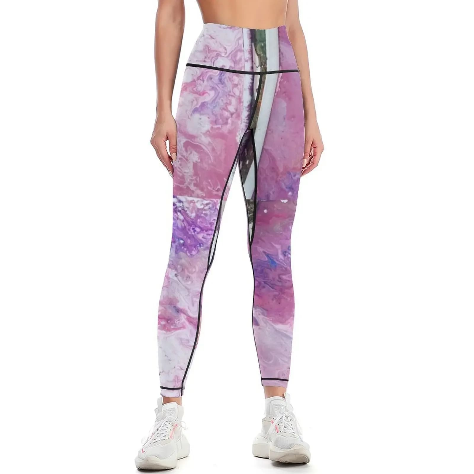 Pink galaxy Leggings for physical legging gym legings for fitness sports tennis for Womens Leggings