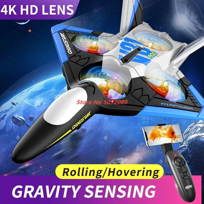 4K EPP Schiuma Aliante Aereo Intelligente 4K Fotocamera Fotografia Aerea Quattro Motore Rolling Hovering RC Dron RC Aliante Per I Regali Del Capretto