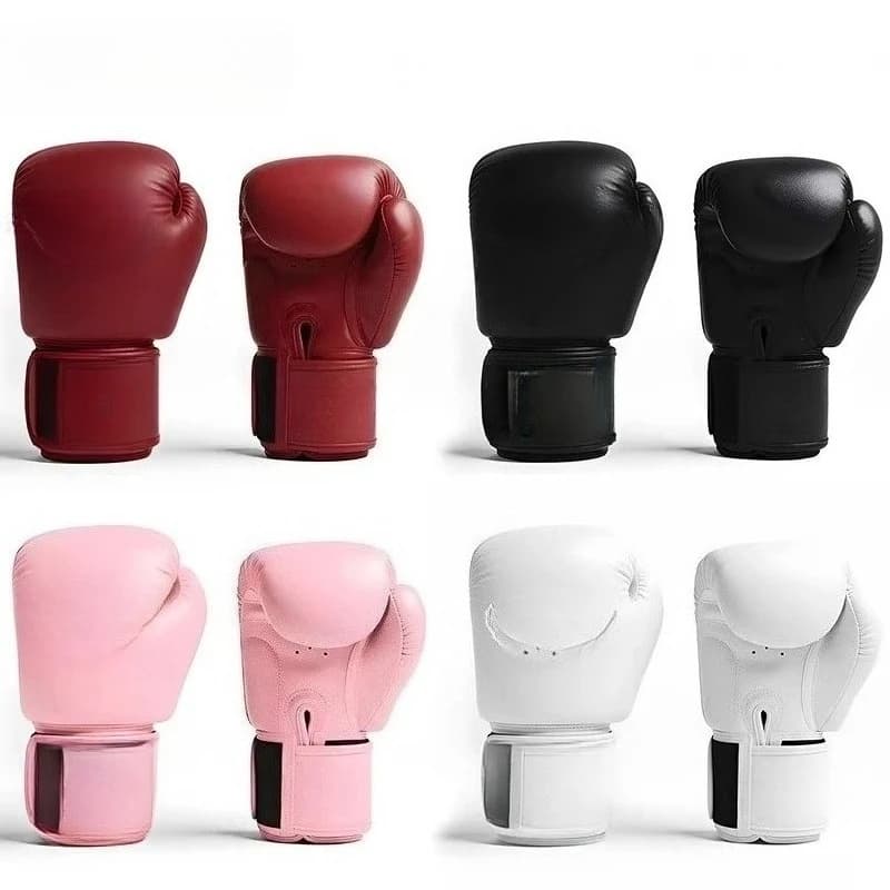 Professional boxing gloves for adults, men and women, for training and combat on boxing bags.