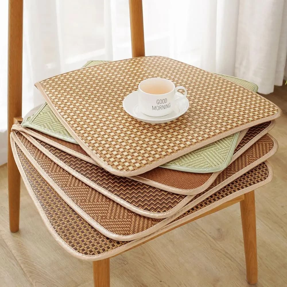 High-quality Breathable Chair Cushion Summer Home/Office Rattan Cool Cushion Non-slip Cool Mat