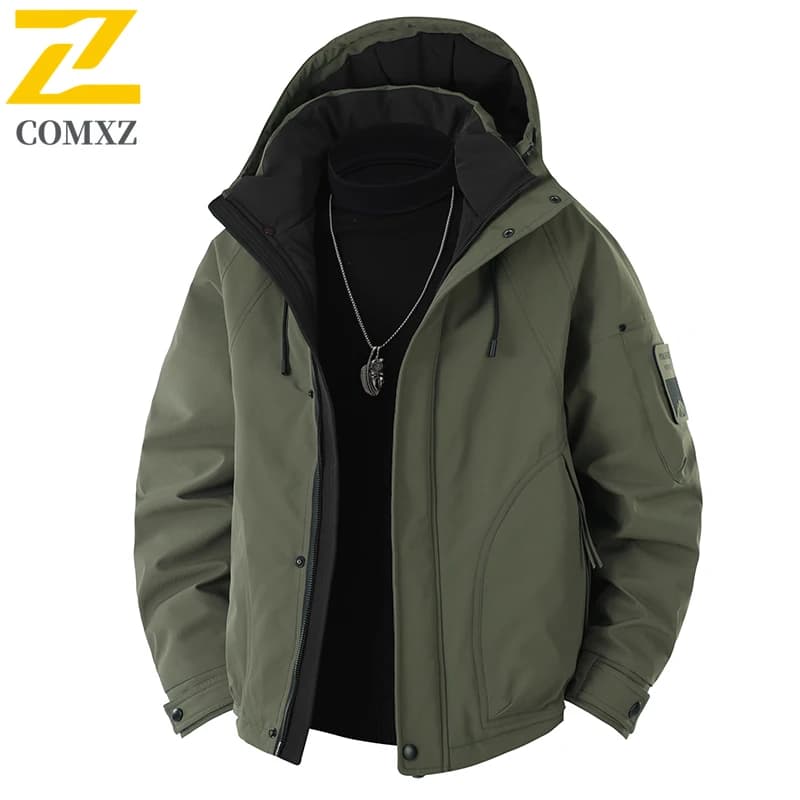 Men's Down Jacket 2025 New Style 90 White Duvet Duvet in Cold-proof Cotton Hot Duvet Hooded Coat Winter Casual Down Outdoor