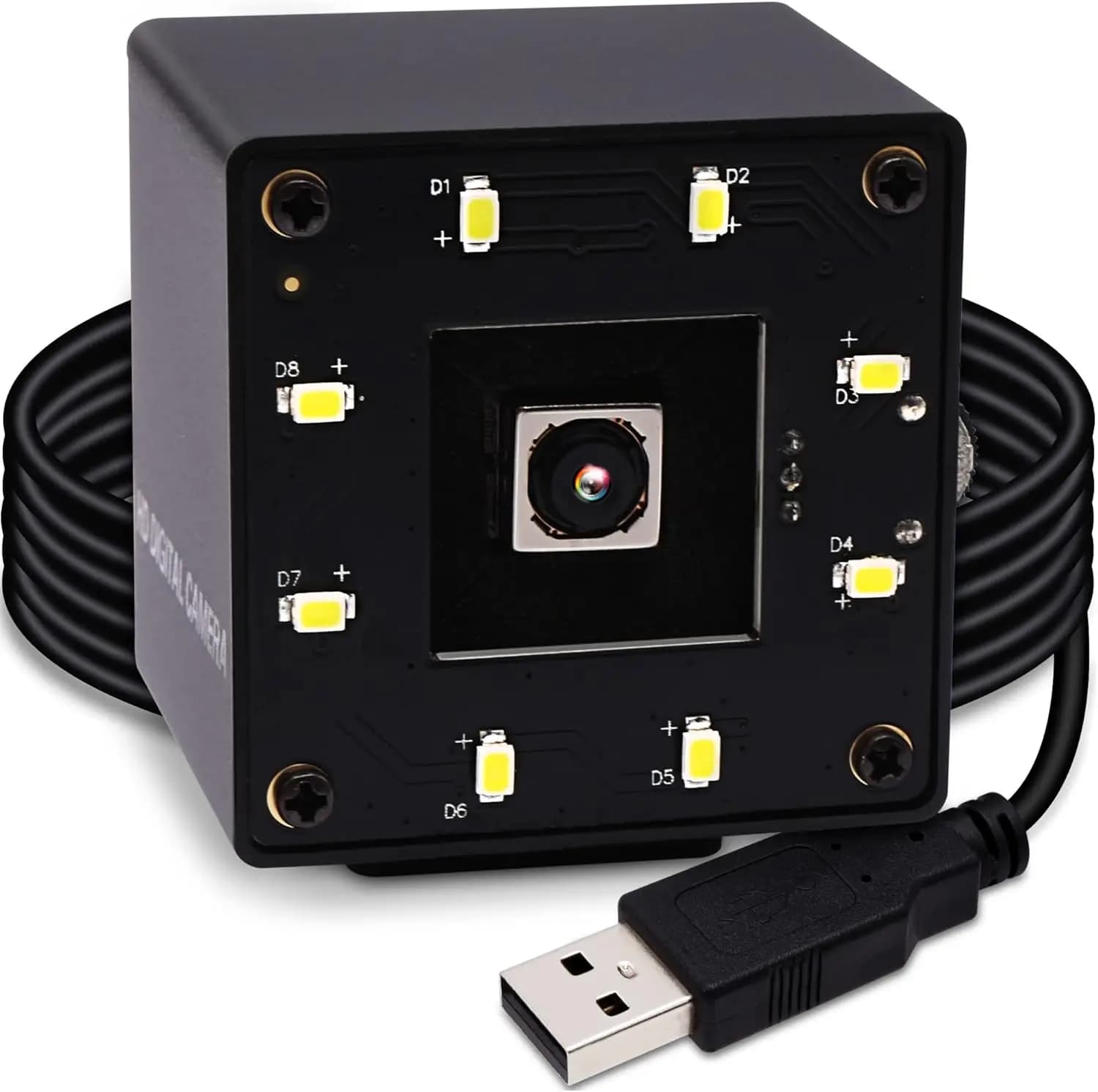 16MP Day Night Auto Focus USB Webcam with UVC and USB2.0, Mini PC Camera 4K Resolution, Industrial CCTV Security Camera for Computer, Laptop, Raspberry Pi - Laser Engraver Compatible