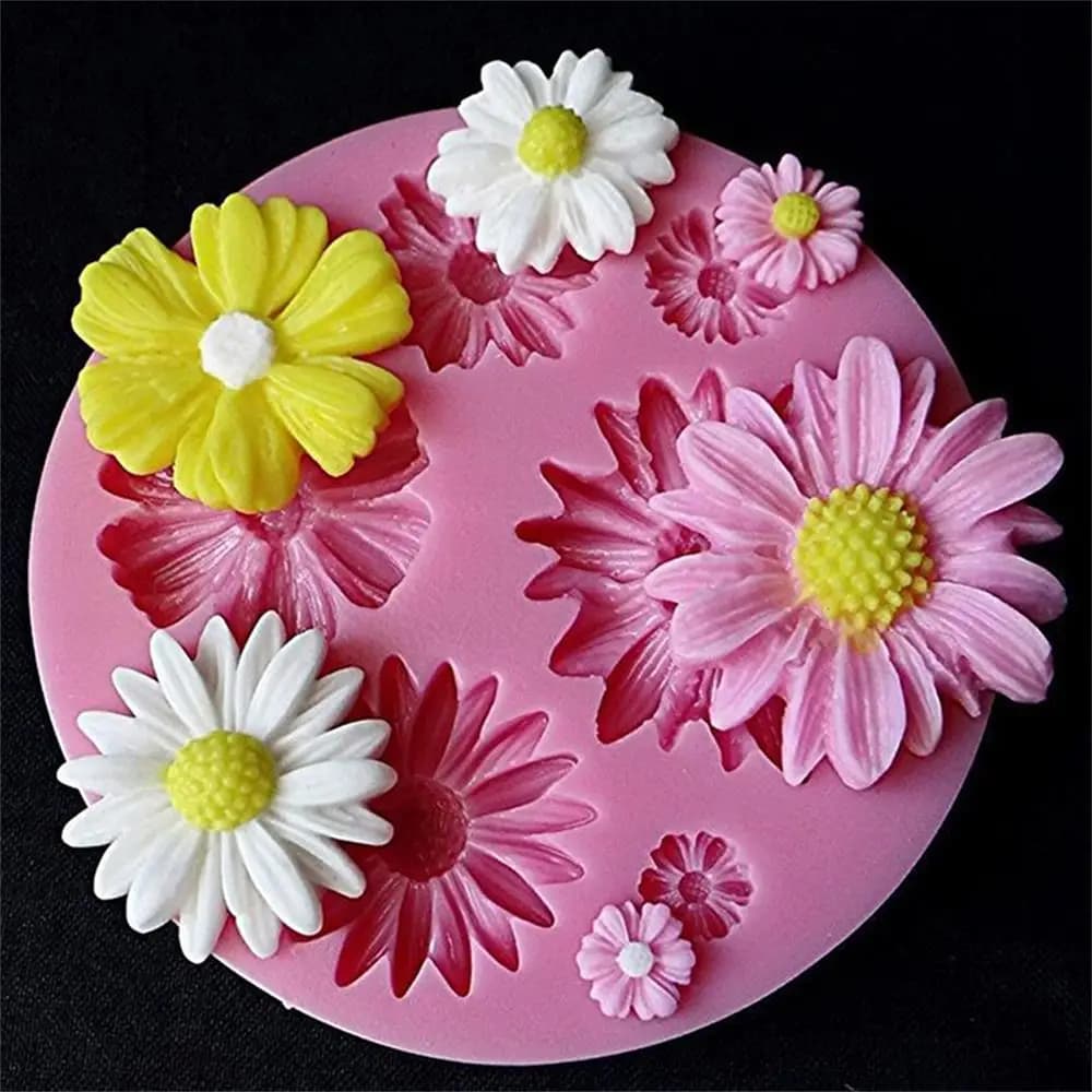 Stampi in silicone per fiori 3D Stampo per fondente artigianale Torta Caramelle al cioccolato Sugarcraft Stampo per pasticceria ghiacciata