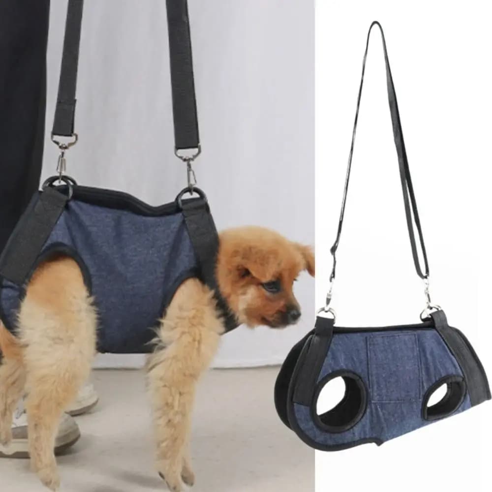 Imbracatura Multifunzionale Regolabile per Cani, Trasportino Morbido e Traspirante per Cuccioli con Tasche, Imbracatura di Sollevamento per Cani da Esterno