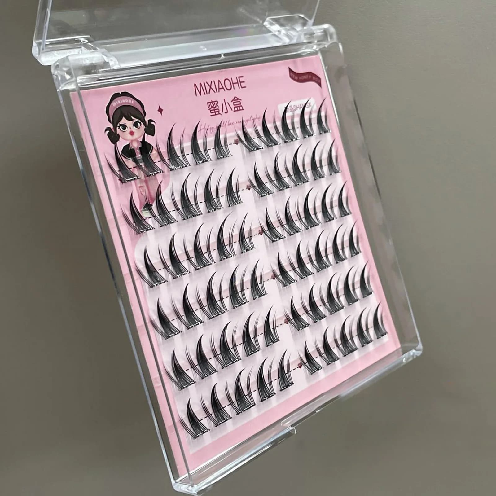 6 rows Self-adhesive clusters Without glue Individual eyelash extension DIY Soft natural eyelashes No glue needed Segmented eyelashes