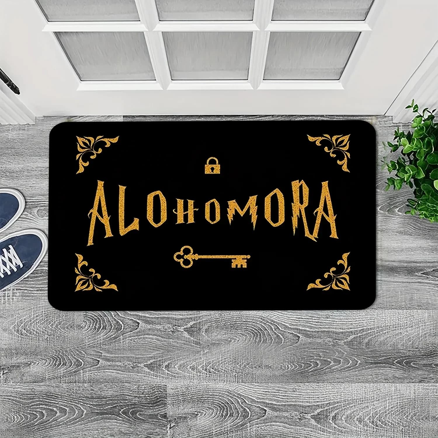 Alohomora Magic Key Welcome Mat Multifunction Non-slip Carpets For Living Room Mats Home Kitchen Corridor Decor