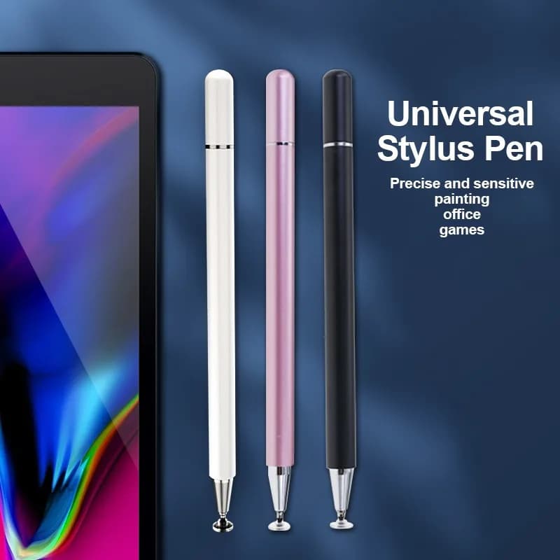 Penne stilo universali da 2 pezzi per tavolette da disegno Dispositivi mobili Penne per schermi precise e capacitive Penna sensibile per stilo da ufficio