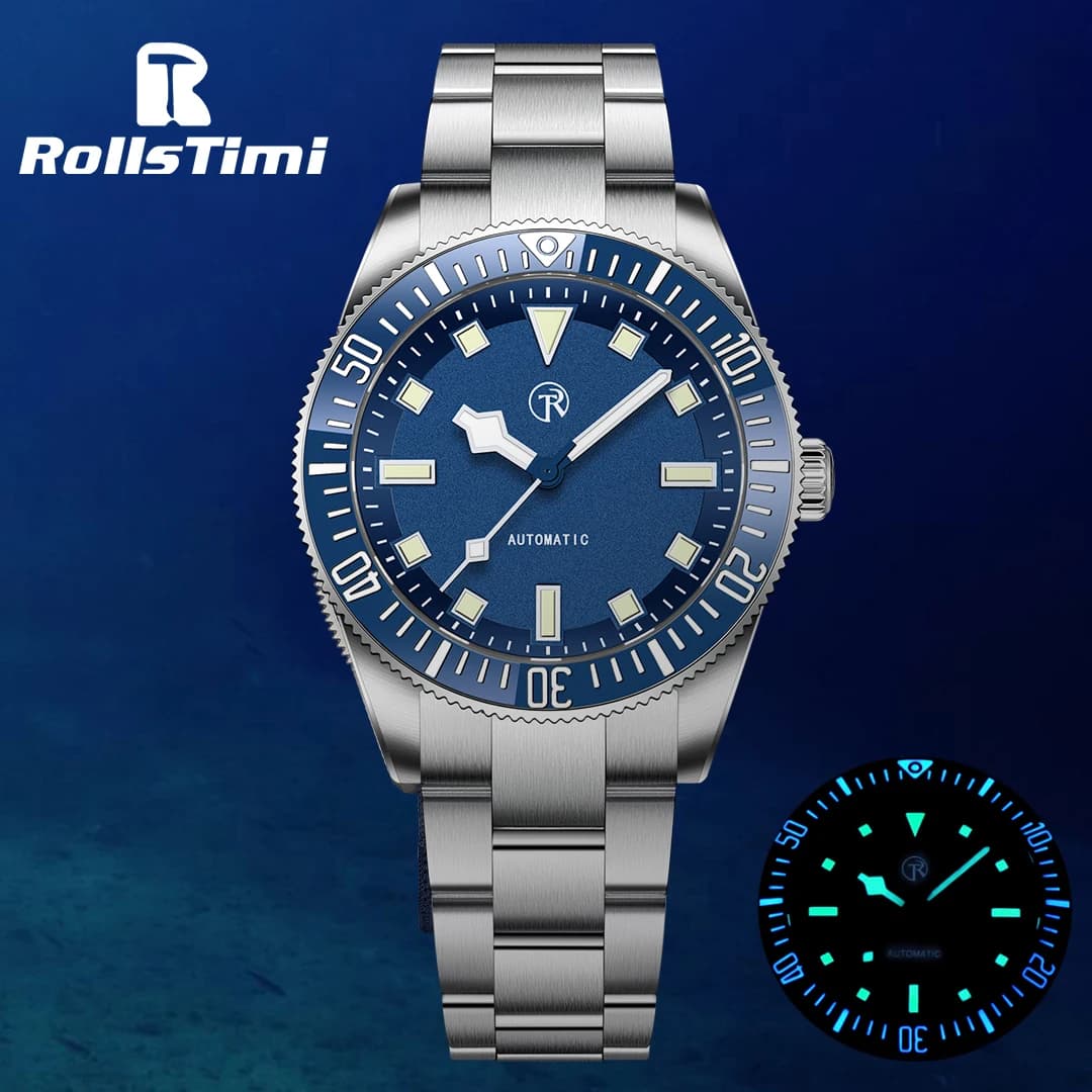 Rollstimi Orologi da uomo 2024 Nuovo Orologio Automatico da Uomo BGW9 Lunetta Luminosa NH35 Orologio da Polso Meccanico 100M Orologio Subacqueo Impermeabile