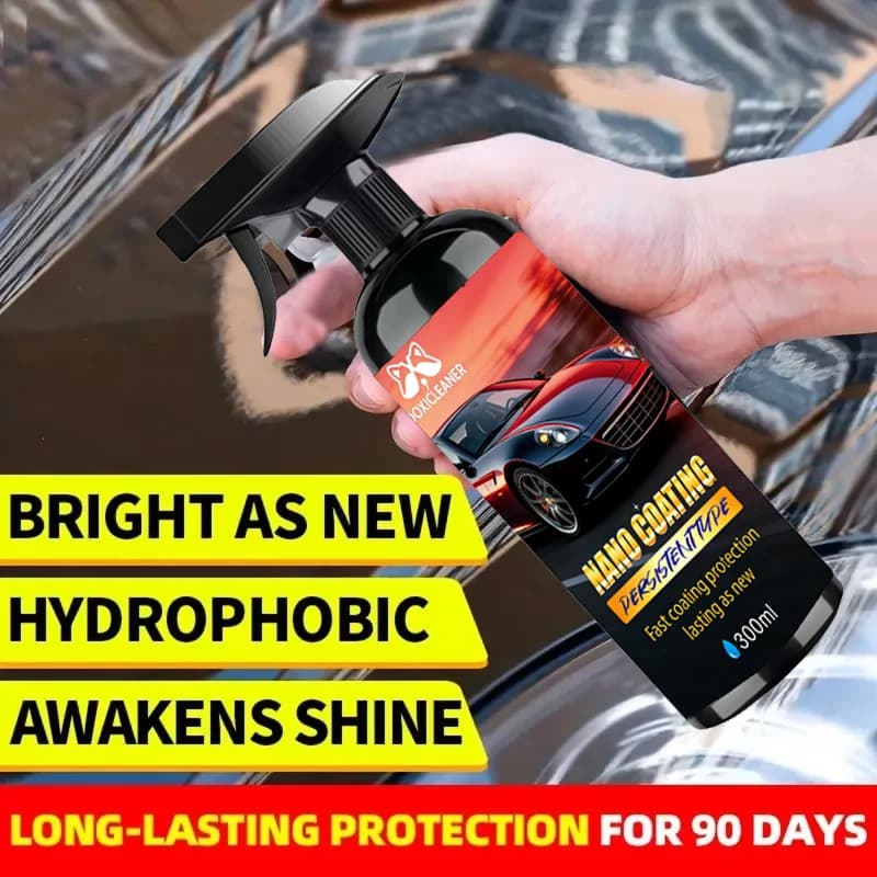 Nano rivestimento ceramico per auto 3 in 1 | Cera per vernice lucidante a strati impermeabile durevole, liquido per rivestimento auto, rivestimento per auto Sp, bellezza per auto