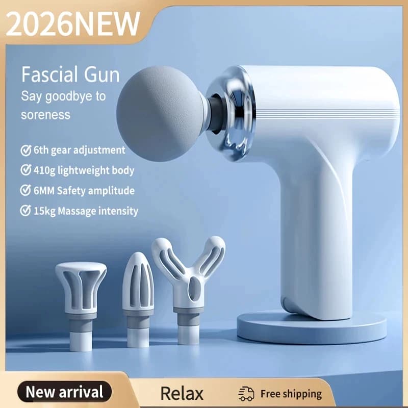 Pistola Massaggiante Vibrante Ricaricabile Wireless 2026 per Rilassamento Muscolare, Mini Massaggiatore Elettrico Portatile Professionale per Fitness