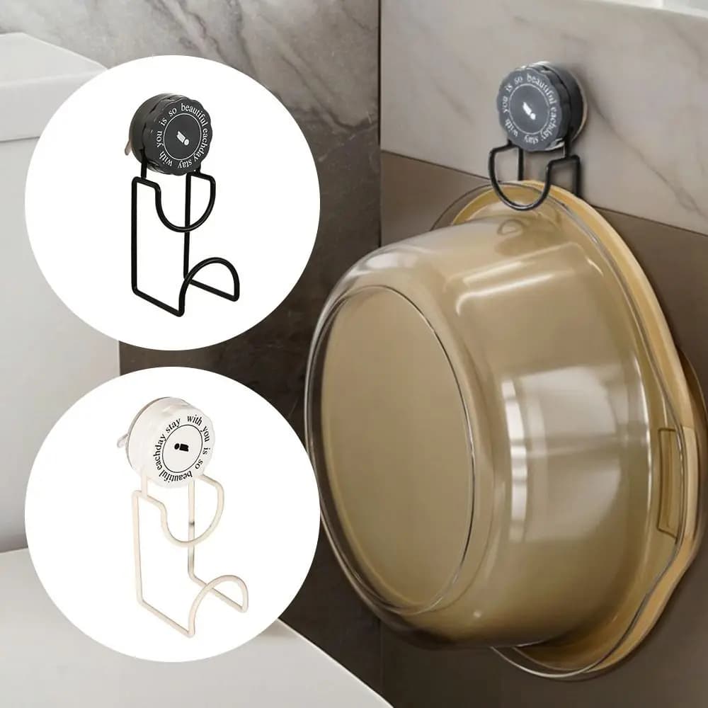Ganci portatili a ventosa resistenti Gancio per lavabo girevole per portaoggetti da bagno a parete in acciaio inossidabile
