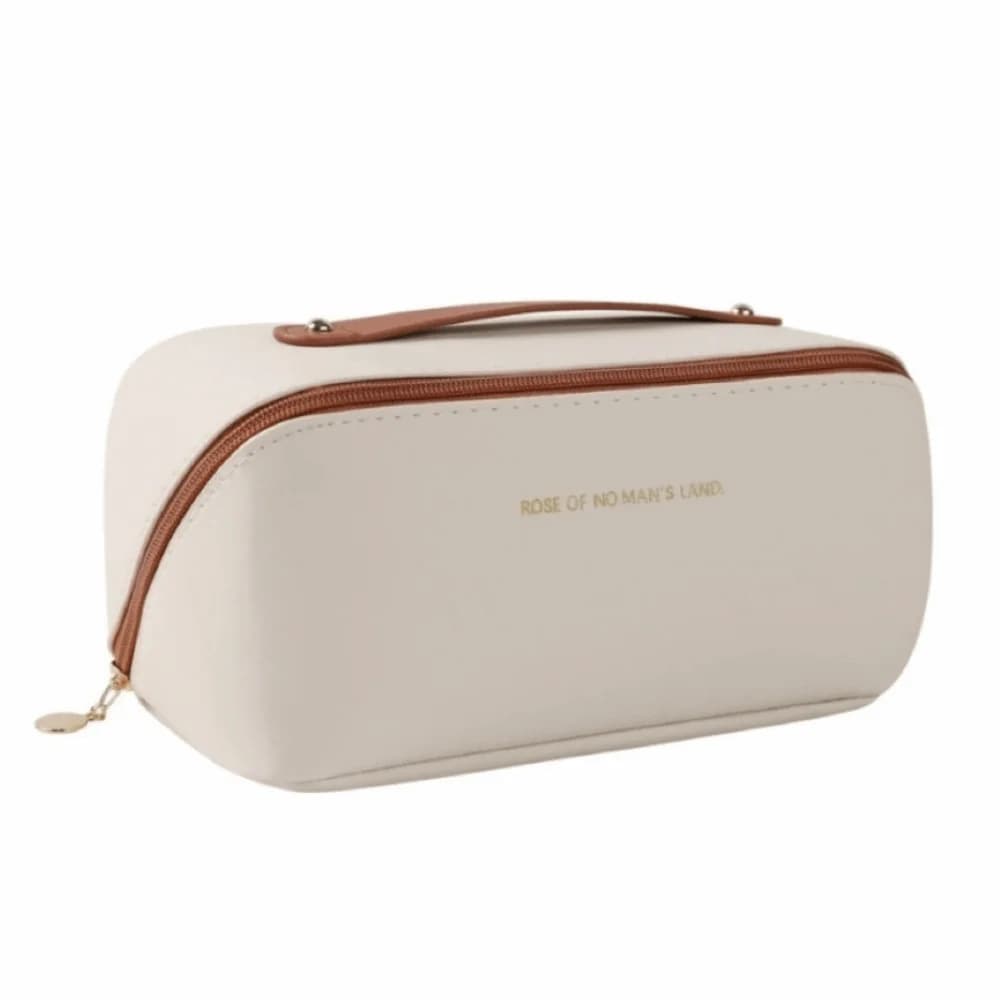 NEW Portable Tote Makeup Bag Pillow PU Cosmetic Bag Multi-compartment Large Capacity Toiletry Kit Bag