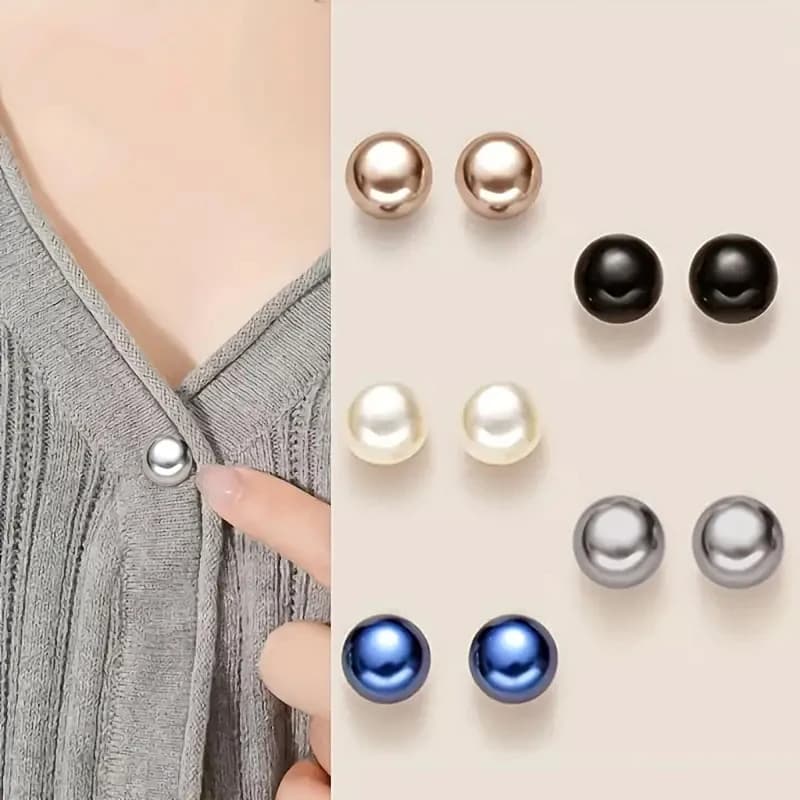 10 pezzi di spille a bottone con perle, copribottoni decorativi fai da te per scarpe, cappelli, borse, scialli, spilla a spillo per fissaggio colletto